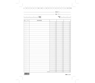 Schede in cartoncino 3 colonne - 24 x 17 cm - verticale - conf. 100 pezzi - Edipro - E3406BL - 8023328340605 - DMwebShop