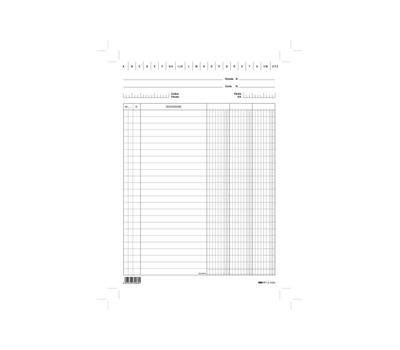 Schede in cartoncino 3 colonne - 24 x 17 cm - verticale - conf. 100 pezzi - Edipro - E3406BL - 8023328340605 - DMwebShop