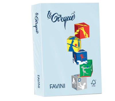 Carta Le Cirque - A3 - 80 gr - celeste pastello 101 - conf. 500 fogli - Favini - A71T353 - 61522A - DMwebShop