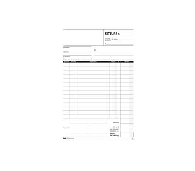 Blocco fattura 1 aliquota - 33 fogli 3 copie autoricalcanti - 23 x 14,8 cm - Edipro - E5273CT - 8023328527327 - DMwebShop
