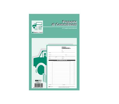 Blocco copia commissioni - 3 copie autoricalcanti - 23 x 15 cm - 33 fogli - Edipro - E5230CT - 8023328523022 - DMwebShop
