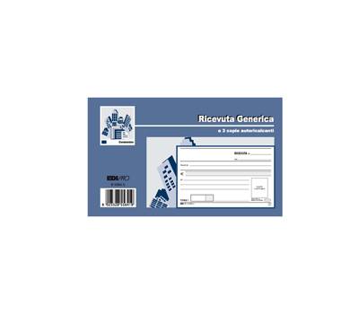 Blocco ricevute generiche - 33 fogli 3 copie autoricalcanti - 9,9 x 17 cm - Edipro - E5564CT - CONFE5564CTPZ10 - DMwebShop