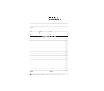 Blocco copia commissione - 50 fogli - 2 copie autoricalcanti - 23 x 15 cm - Edipro - E5229A - 8023328522919 - DMwebShop
