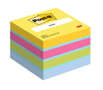 Blocco foglietti Minicubo - 51 x 51 mm - giallo sole, acqua, rosa power, verde acido, blu jeans - 400 fogli - Post-it - 7100172396 - 4046719532650 - DMwebShop