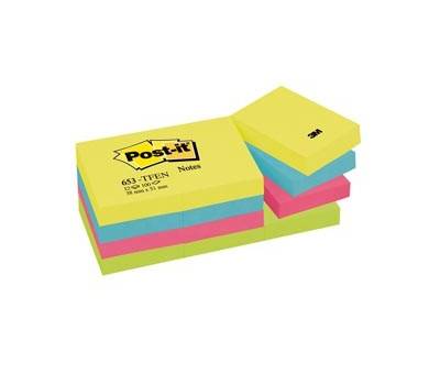 Blocco foglietti Colori Energy - 653-TFEN - colori assortiti - 38 x 51 mm - 72 gr - 100 fogli - conf. 12 pezzi - Post it - 7100290179 - 4064035065898 - DMwebShop