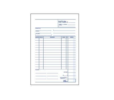 Blocco fattura 1 aliquota - 150 x 225 mm - 35 fogli x 3 copie autoricalcanti - BM  - 0107136 - DMwebShop