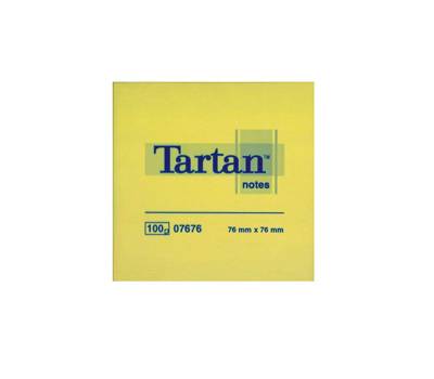 Blocchi adesivi Notes Tartan 100 fogli 7,6x7,6 cm giallo pastello 7100296531 - 2826