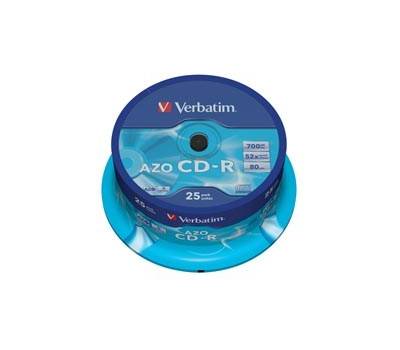 Scatola 25 CD-R DataLife Plus - 1X-52X - serigrafato - 700Mb - Verbatim - 43352 - 23942433521 - DMwebShop