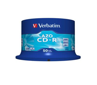 Scatola 50 CD-R DataLife Plus - 1X-52X - serigrafata crystal - 700Mb - Verbatim - 43343 - 23942433439 - DMwebShop