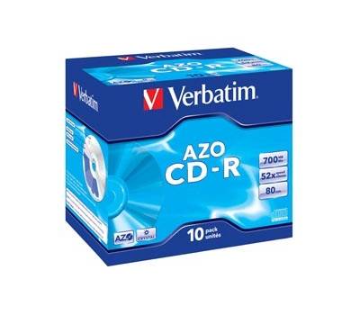 Scatola 10 CD-R DataLife Plus - Jewel Case - 1X-52X - serigrafata crystal - 700Mb - Verbatim - 43327 - 23942433279 - DMwebShop