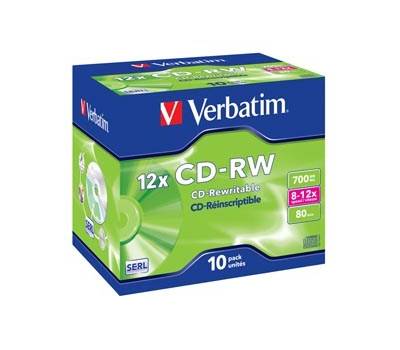 Scatola 10 CD-RW DataLife Plus - 8X-10X - serigrafato - 700MB - Verbatim - 43148 - 23942431480 - DMwebShop