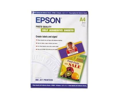 Self-Adhesive Photo Paper - A4 - 10 Fogli - Epson - C13S041106 - 10343601840 - DMwebShop