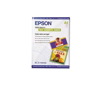 Self-Adhesive Photo Paper - A4 - 10 Fogli - Epson - C13S041106 - 10343601840 - DMwebShop