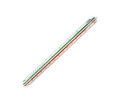 Scalimetro Isoteck - 30 cm - per edilizia - scale 1:100-200-250-300-400-500 - Arda - 109 - 8003438001092 - DMwebShop
