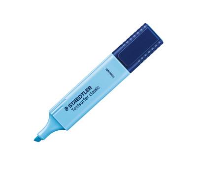 Evidenziatore Textsurfer Classic - punta a scalpello - tratto 1 - 5 mm - azzurro - conf. 10 pezzi - Staedtler - 364-3 - 4007817304457 - DMwebShop