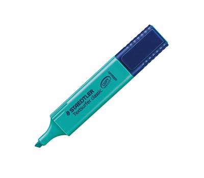 Evidenziatore Textsurfer Classic - punta a scalpello - tratto 1 - 5 mm - turchese - conf. 10 pezzi - Staedtler - 364-35 - 4007817314517 - DMwebShop
