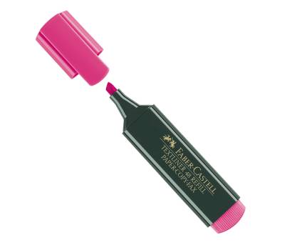 Evidenziatore Textliner 48 - punta di 3 differenti larghezze: 5 - 3 - 1 mm - fucsia - Faber Castell - 154828 - 4005401548287 - DMwebShop
