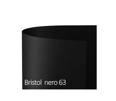 Cartoncino Bristol Color - 50 x 70 cm - 200 gr - nero 63 - conf. 25 pezzi - Favini - A35A012 - 8007057575316 - DMwebShop