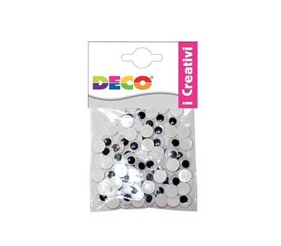 Occhietti adesivi tondi - misure assortite - busta 50 pezzi - Deco - 11495 - 8004957114959 - DMwebShop