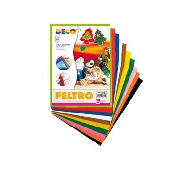 Feltro colorato - 21 x 30 cm - colori assortiti - conf. 10 fogli - Deco - 07653 - 8004957076530 - DMwebShop Feltro colorato - 21 x 30 cm - colori assortiti - conf. 10 fogli - Deco - 07653 - 8004957076530 - DMwebShop