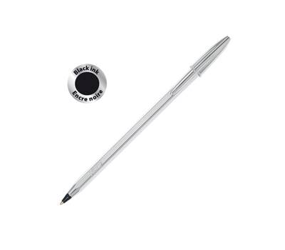 Penna a sfera Cristal Shine con capppuccio - punta media 1 mm - nero - fusto silver - conf. 20 pezzi - Bic - 921339 - 3086123356115 - DMwebShop