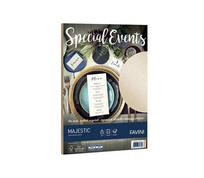 Carta metallizzata Special Events - A4 - 120 gr - sabbia - conf. 20 fogli - Favini - A69N154 - 8007057617856 - DMwebShop