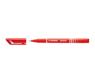Fineliner Sensor - tratto 0,3 mm - rosso - conf. 10 pezzi - Stabilo - 189/40 - 4006381114172 - DMwebShop