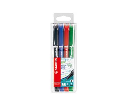 Fineliner Sensor - tratto 0,3 mm - 4 colori assortiti - conf. 4 pezzi - Stabilo - 189/4 - 4006381109086 - DMwebShop