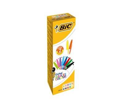 Penna a sfera Cristal Multicolor - punta 1,6 mm - 10 colori assortiti - conf. 20 pezzi - Bic - 926381 - 3086123379695 - DMwebShop