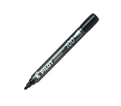 Marcatore permanente Markers 100 - punta tonda - 4,5 mm - nero - conf. 12 pezzi - Pilot - 002705 - 4902505511097 - DMwebShop