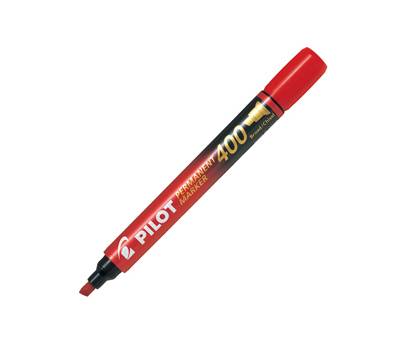 Marcatore permanente Markers 400 - punta a scalpello - 4,5 mm - rosso - conf. 12 pezzi - Pilot - 002712 - 4902505511189 - DMwebShop