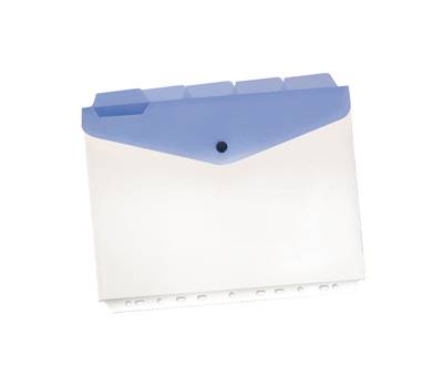 Buste a foratura universale con bottone e separatori - 21 x 29,7 cm - trasparente - conf. 5 pezzi - Beautone - D064003 - 4710581466428 - DMwebShop