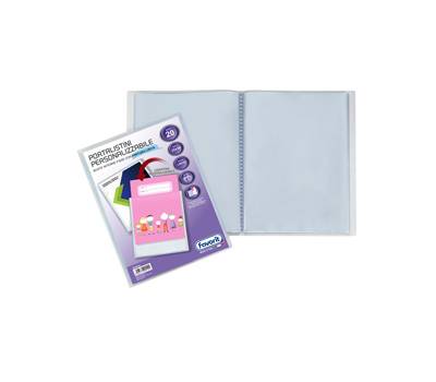 Portalistini personalizzabile Premium - liscio - 22 x 30 cm - 20 buste - trasparente - Favorit - 400090484 - 8006779004104 - DMwebShop