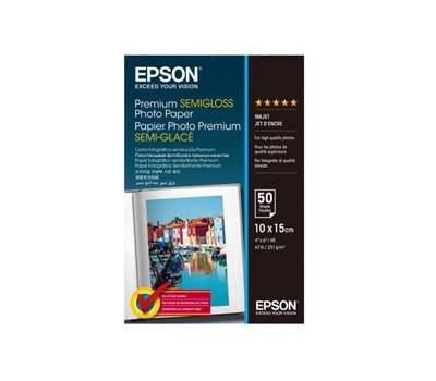 Carta fotografica Premium Semi Gloss Photo Paper 10 x 15 cm 50 Fogli Epson C13S041765 - 18443 Carta fotografica Premium Semi Gloss Photo Paper 10 x 15 cm 50 Fogli Epson C13S041765 - 18443