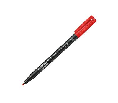Pennarello Lumocolor Permanent 317 punta 1 mm rosso - 2834