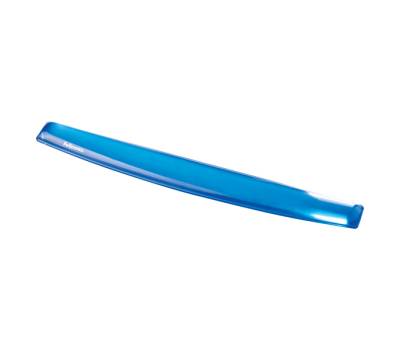 Poggiapolsi da tastiera - gel - blu trasparente - Fellowes 91137 - 9113709 - 77511911378 - DMwebShop