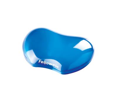 Poggiapolsi in gel - blu trasparente - Fellowes - 91177-72 - 77511911774 - DMwebShop