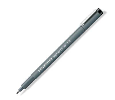 Pennarello Pigment Liner 308 - 1,2 mm - nero - conf. 10 pezzi - Staedtler - 308 12-9 - 4007817014042 - DMwebShop