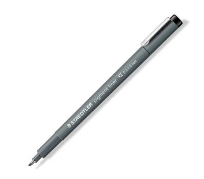 Pennarello Pigment Liner 308 - 2 mm - nero - conf. 10 pezzi - Staedtler - 308 C2-9 - 4007817014073 - DMwebShop