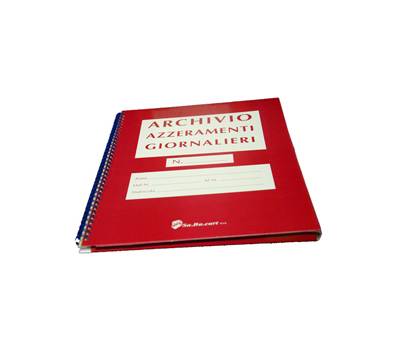 Cartella per azzeramenti giornalieri - per rotoli da 80 mm - Sabacart - C6MAZZ80 - 8024828707318 - DMwebShop