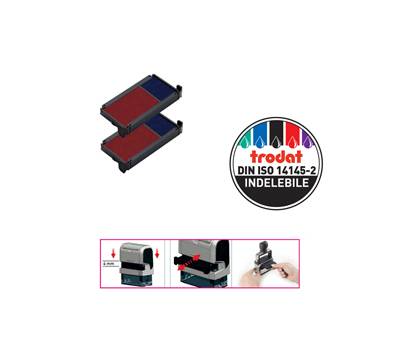 Blister da 2 tamponi 6-4912-2 blu-rosso troda - Trodat - 83541. - 9008056835417 - DMwebShop