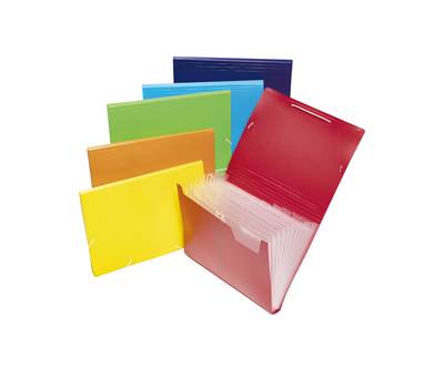 Cartella espandibile - PPL - colori assortiti - 12 scomparti A4 - Colorosa - 361006 - 8004428045355 - DMwebShop