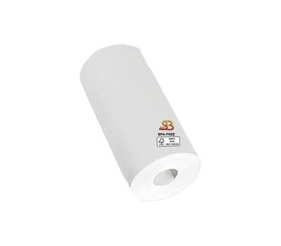 Rotolo per POS 57 mm x 8 - 5 mt diametro esterno 25 mm senza anima 48 gr - 5427