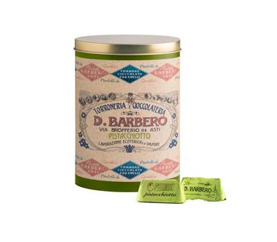 Gianduiotti - in scatola di metallo - gusto pistacchio - 150 gr - Barbero - METALGP - 8000813941400 - DMwebShop