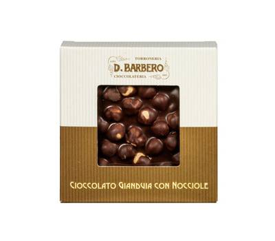 Tavoletta di cioccolato con nocciole - gianduja - 120 gr - Barbero - NOCCG - 8000813060057 - DMwebShop