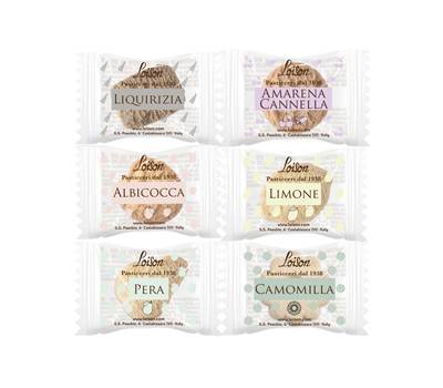 Biscotti al burro Frutta e Meditazione - gusti assortiti - scatola da 200 biscotti - Loison - 1905 - DMwebShop