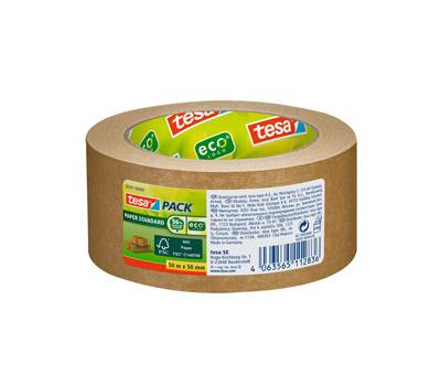Nastro adesivopack Eco - paper standard ecoLogo - 50 mt x 5 cm - avana - conf. 6 pezzi - Tesa - 58291-00000-01 - 4063565112836 - DMwebShop