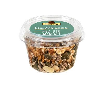 Mix insalata - frutta secca e semi - in bicchiere - 125 gr - Mister Nut - 118076000613 - 118001645007903 - DMwebShop