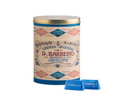 Gianduiotti in scatola di metallo gusto caramello salato 150 gr Barbero - 6633