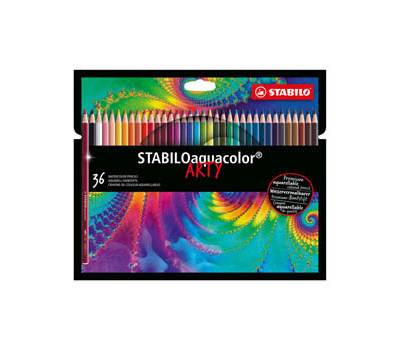 Pastelli Arty Aquacolor colori assortiti astuccio 36 pezzi - 7586